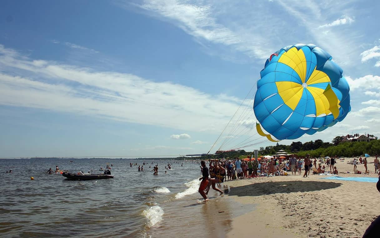 Parachute ascensionnel au-dessus de la mer Rouge — photo 4